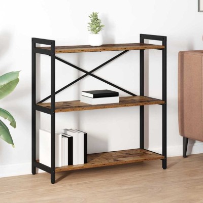 vidaXL Bibliotecă Lemn vechi 80 x 30 x 83 cm Lemn compozit foto