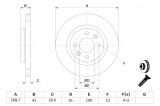 Disc frana Bosch 0 986 478 124, Citroen, Dacia, Renault, Nissan, Lada, Iran Khodro - 19 I, Clio, Logan, Megane, Kangoo