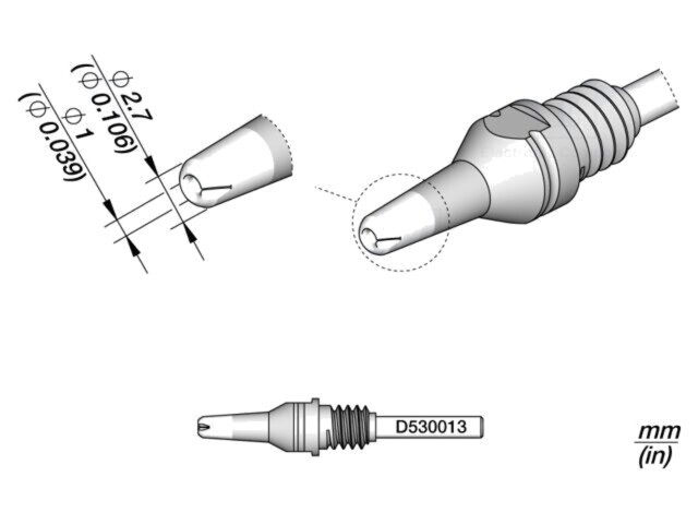 V&acirc;rf ciocan dezlipit JBC TOOLS 2,7x1mm