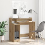 vidaXL Birou stejar artizanal 97 x 45 x 90 cm Lemn compozit