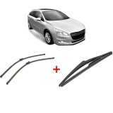 Cumpara ieftin Set 3 stergatoare PEUGEOT 508 SW Estate Van (8E_) 2011-2018, pentru parbriz si luneta, Valeo Silencio