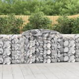vidaXL Coșuri gabion arcuite 20 buc, 300x50x100/120cm, fier galvanizat 3146715