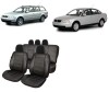 Set huse scaune compatibile VW Passat B5 (1997-2005) Piele perforata (Compatibile cu sistem AIRBAG), Umbrella