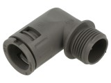 Conectori &icirc;n unghi 90&deg; metrică poliamidă 6