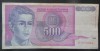 Bancnota 500 DINARI / DINARA - YUGOSLAVIA, anul 1992 *cod 911