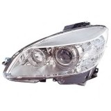 Far Mercedes Clasa C 10.2007-03.2011; Clasa CLC 05.2008-03.2011 producator Taiwan partea Stanga, tip bec H7+H7 cu motoras reglaj electric, tip far AL