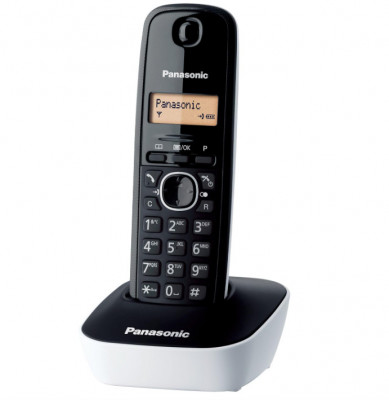 Dect fara fir Panasonic KX-TG1611JTW, negru alb Extensie telefon - RESIGILAT foto