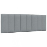 VidaXL Pernă tăblie de pat, gri deschis, 120 cm, material textil 4019156