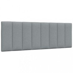 Perna tablie de pat, Hanko, gri deschis, 120 cm, material textil foto