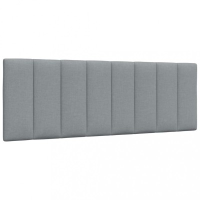 vidaXL Pernă tăblie de pat, gri deschis, 120 cm, material textil 4019156 foto