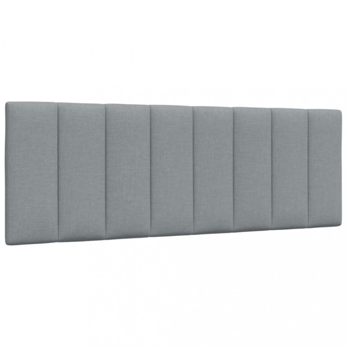 vidaXL Pernă tăblie de pat, gri deschis, 120 cm, material textil 4019156
