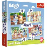 PUZZLE TREFL 4IN1 BLUEY SI LUMEA EI SuperHeroes ToysZone