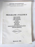 Programe analitice clasa a V-a (5) Bucuresti 1996 Ministerul Invatamantului