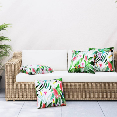 vidaXL Perne decorative, 4 buc., multicolor, 50x50 cm, material textil 360398 foto