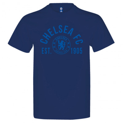 FC Chelsea tricou de bărbați Established navy - S foto