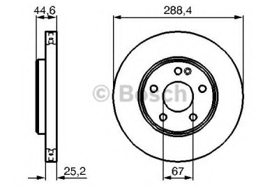 Disc frana MERCEDES B-CLASS (W245) (2005 - 2011) BOSCH 0 986 479 234 foto