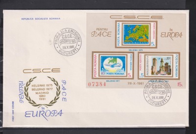 ROMANIA 1981 FDC. LP. 1043 foto