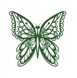 Cumpara ieftin Sticker decorativ Fluture, Verde, 60 cm, 1150ST-4, animale si pasari, Oem