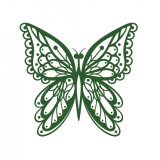 Sticker decorativ Fluture, Verde, 60 cm, 1150ST-4