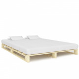 Cadru de pat din paleti, 140 x 200 cm, lemn masiv de pin GartenMobel Dekor, vidaXL