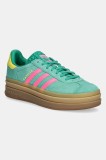 adidas Originals sneakers din piele intoarsă Gazelle Bold culoarea verde, JH9668
