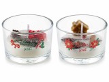 Set 2 lumanari Craciun aroma Fructe de Padure &Oslash; 7,5 cm x 5 H