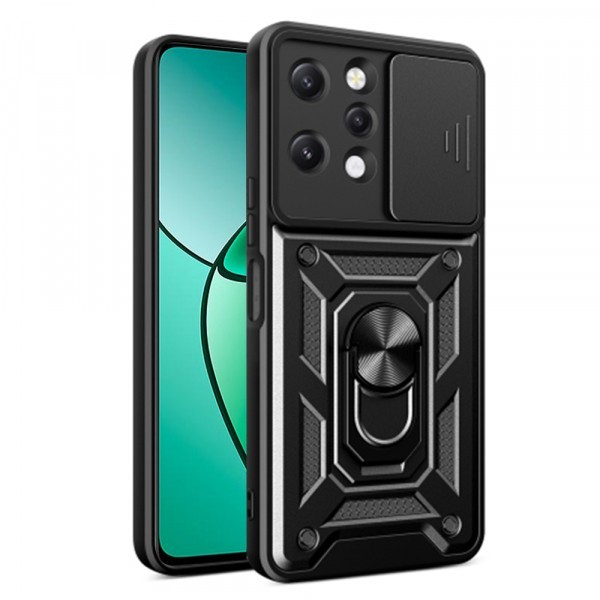 Husa pentru Xiaomi Redmi 12 5G / 12, Techsuit, CamShield, Neagra