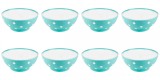 Set boluri, 8 piese, 3 L, Plastic, Verde menta