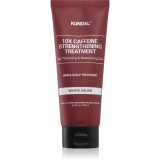 KUNDAL Caffeine 10X White Musk ingrijire consolidata petru par fragil si fara vlaga 200 ml