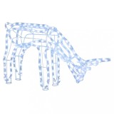 Cumpara ieftin Figurina ren de Craciun, alb rece, 73x31x45 cm