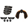 Set Fitness EMS Masaj Muscular, 6 Programe, 10 Trepte, Electrostimulare Abdomen, Brate, Coapse, Fese