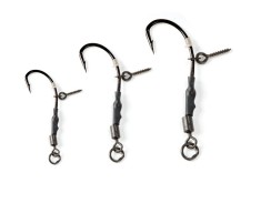 Carlige EXTRA CARP Carp Rig 777P, Nr 8, 3 Buc/Plic, Negru