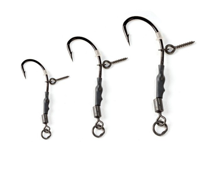 Carlige EXTRA CARP Carp Rig 777P, Nr 6, 3 Buc/Plic, Negru
