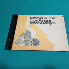 MODELE DE CUSĂTURI ROMÂNEȘTI / ANA PINTILESCU / 1977 *
