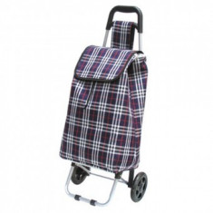 Carucior cumparaturi cu 2 roti, PE/PVC, capacitate 25 kg, 35x30x94 cm, Strend Pro Gabor foto