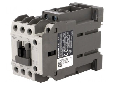 Contactor 3P NO 24VDC 9A 1NO1NC foto