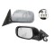 Oglinda exterioara Toyota Camry (Xv40), 09.2006-09.2011, Dreapta, reglare electrica; grunduita; geam convex; cromat; 3 pini