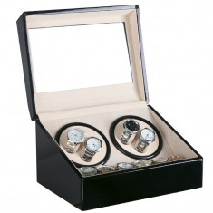 Dispozitiv pentru intors ceasuri automatice Watch Winder 4 + 6 Spatii WW460BW foto