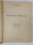 MEMENTO MEDICAL de I. COTAESCU , 1945