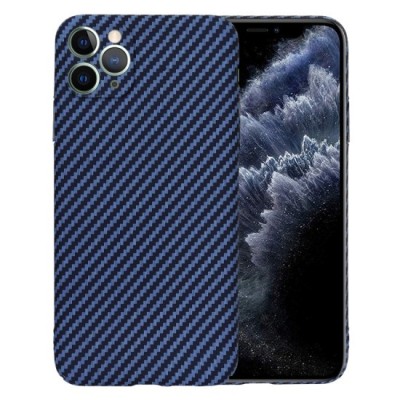 Husa pentru iPhone 11 Pro Max - Techsuit Carbonite FiberShell - Cyan foto