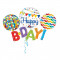 Balon Folie Figurina Happy B-day - 142 x 91 cm, Amscan 31227