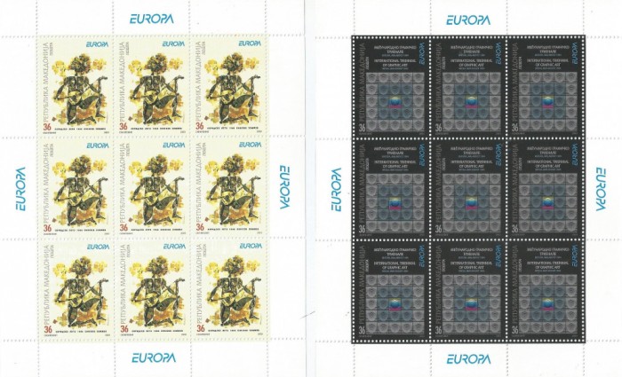|Macedonia, minicoli, Europa CEPT, 2003, MNH