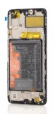 Display LCD Huawei P Smart 2021 Negru, cu Rama si Baterie, Service Pack, Original
