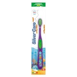 Cumpara ieftin Periuta dinti Silver Care Junior copii 2-6 ani perii Soft cap Argint