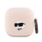 Husa Karl Lagerfeld 3D Choupette&#039;s Head pentru Apple AirPods 4, Roz