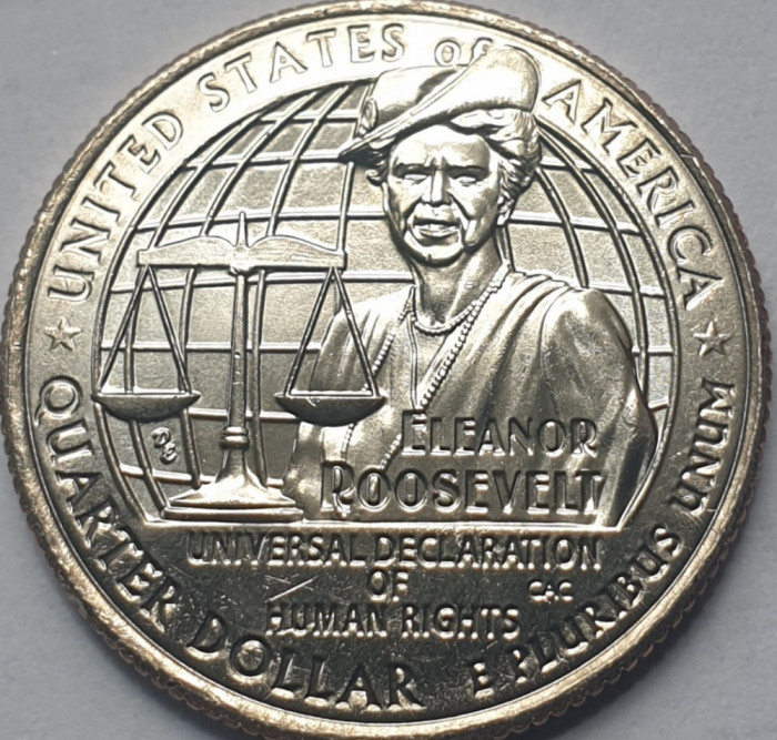25 cents / quarter dollar 2023 USA, Eleanor Roosevelt, Women Quarter Prog. P/D