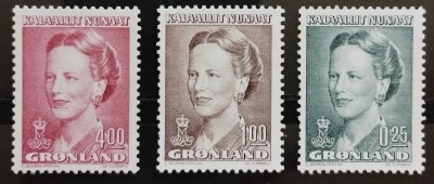 BC642, Groenlanda, 3 timbre personalitati foto