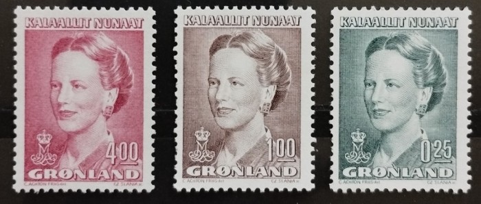 BC642, Groenlanda, 3 timbre personalitati