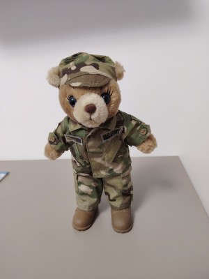 Ursuleț de pluș militar foto