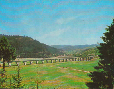 CPI B 11977 CARTE POSTALA - BICAZ (JUD. NEAMT). VIADUCTUL DE LA POIANA TEIULUI foto